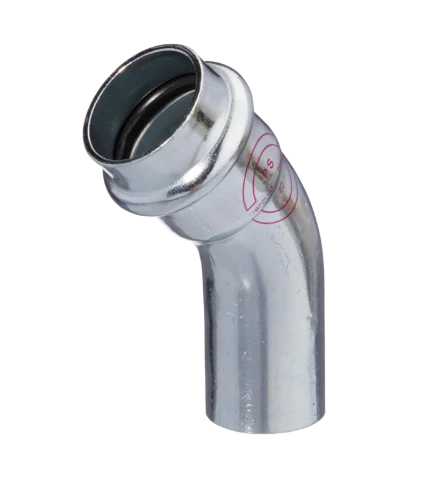 ProOne Carboline acier zingué coude coulissant 45° MF 28 x 28 mm (profil M/V)