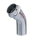 ProOne Carboline acier zingué coude coulissant 45° MF 54 x 54 mm (profil V)