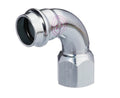 ProOne Carboline acier zingué coude de transition 90° FF 22 x 3/4 F (profil M/V)