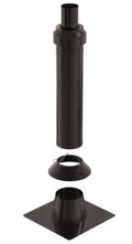 Ubbink CLVkit passage toiture toit plat noir 125/200 Galva/PP