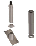 Ubbink CLVkit passage toiture toit pente inox 125/200 Galva/PP
