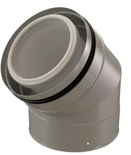 Ubbink CLVkit coude  110/160 - 45° Galva/PP