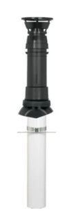 Ubbink Rolux 4G concentrique Alu/acier passage toiture 60/100 mm - pour chaudières non-condensation