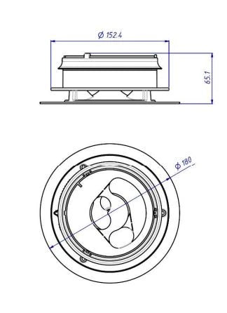 Vasco Basic bouche de ventilation ronde - blanc (project)
