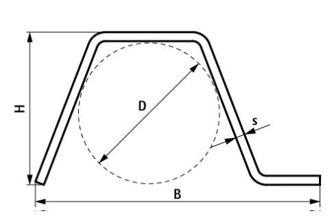 Walraven BIS Gas profil de protection 42 x 1200 x 2 mm pour dans le sol of contre le mur - prix par pièce