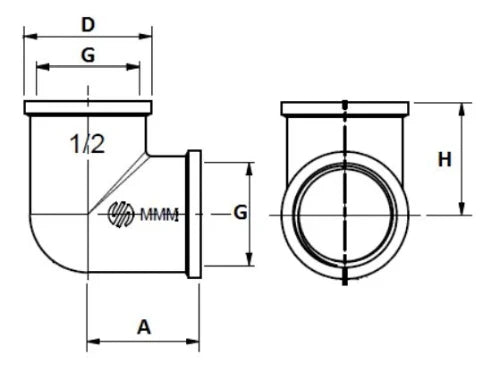 ProOne Brassline laiton coude 90° FF 3/8 x 3/8 (sachet 10pcs) - prix par pièce - uniquement pour l'eau