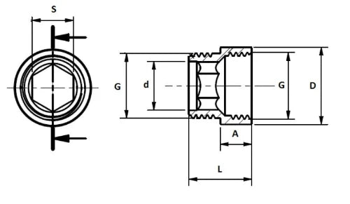 ProOne Brassline chromé allonge MF 1/2 x 15 mm (sachet 10pcs) - prix par pièce - uniquement pour l'eau