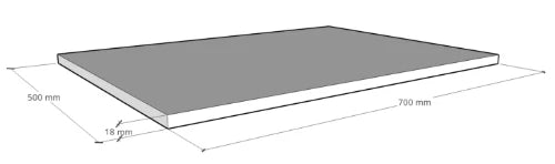 Procasa Kivu plan vasque 700 x 500 x 18 mm - raven oak