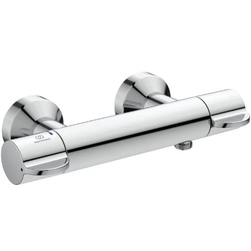 Ideal Standard Ceraplus 2 Mitigeur thermostatique douche avec possibilité de désinfection, raccords-s et isolation thermique  chromé