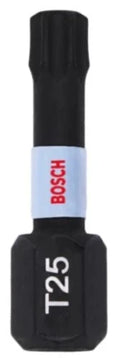 Bosch Bits impact Control T25 25 mm - Prix par jeu de 2 pièces