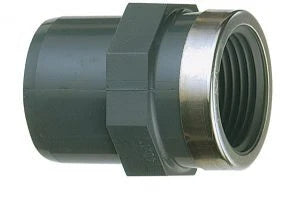 Nicoll PVC Druk raccord droit MF 32 x 4/4 F - avec anneau de renfort