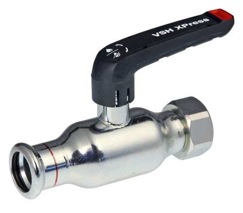VSH Xpress acier galvanise FullFlow vanne à bille avec ercou libre FF 15 x 3/4 F