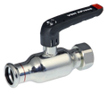 VSH Xpress acier galvanise FullFlow vanne à bille avec ercou libre FF 18 x 3/4 F