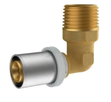 RIIFO Multi coude à sertir en laiton 90° MF 32 x 4/4 M