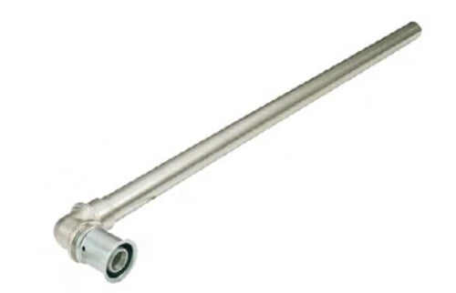 RIIFO Multi coude à sertir en laiton 90° MF avec tube en cuivre chrome 16 x 15Cu (200mm)