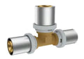 RIIFO Multi raccord à sertir Té reduit en laiton FFF 40 x 26 x 40 mm