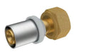 RIIFO Multi raccord à sertir droit avec ecrou prisonnier et joint plat FF 75 x 2 1/2 F