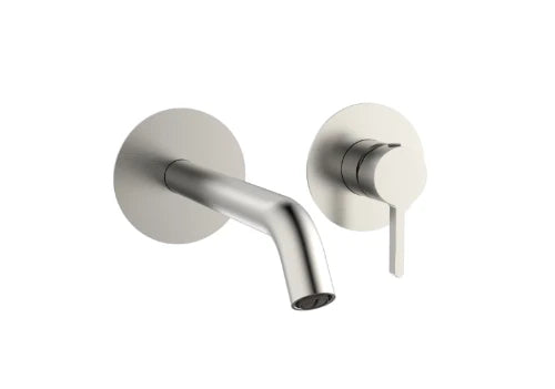 Procasa Vivo set de finition robinet mural lavabo - Brushed Nickel PVD - brossé mat PVD