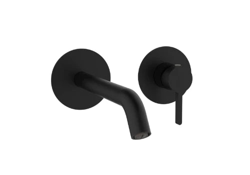 Procasa Vivo set de finition robinet mural lavabo - noir mat
