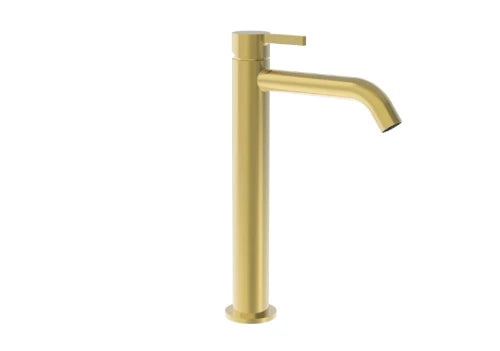 Procasa Vivo mitigeur lavabo rehaussé sans vidage - démarrage à froid - Brushed Gold PVD - or brossé PVD