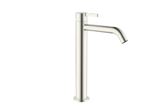 Procasa Vivo mitigeur lavabo rehaussé sans vidage - démarrage à froid - Brushed Nickel PVD - brossé mat PVD