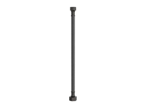 Procasa Vivo flexible de raccordement FF 3/8 x 1/2 - 300 mm - Gun Metal PVD - acier mat PVD