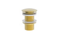Procasa Vivo crepine sans trop plein - click-clack - non fermable - Brushed Gold PVD - or brossé PVD