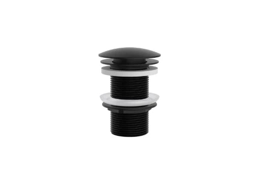 Procasa Vivo crepine sans trop plein - click-clack - non fermable - noir mat