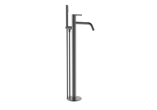 Procasa Vivo robinet de bain en pose libre - Gun Metal PVD - acier mat PVD