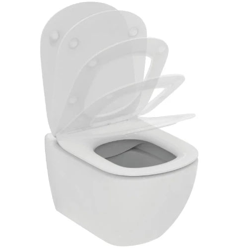 Ideal Standard Tesi wc-suspendu PACK Rimless+ (wc-suspendu + siège softclose) sans bride - blanc - fixation par le haut