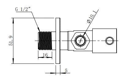 Procasa Vivo robinet d'arrêt équerre - Brushed Nickel PVD - brossé mat PVD PVD