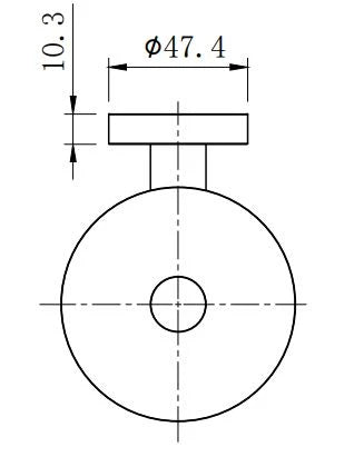 Procasa Vivo porte papier reserve - chromé