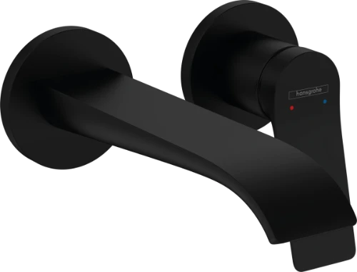 Hansgrohe Vivenis mitigeur lavabo 2-trous encastré 195 mm - noir mat