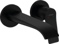 Hansgrohe Vivenis mitigeur lavabo 2-trous encastré 195 mm - noir mat
