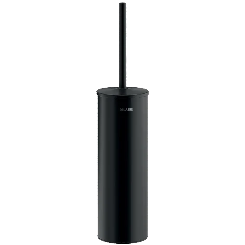 Delabie Be-line porte-brosse avec couvercle - montage mural - noir inox mat