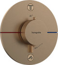 Hansgrohe Showerselect Comfort S robinet thermostatique encastré pour 2 fonctions - bronze brossé