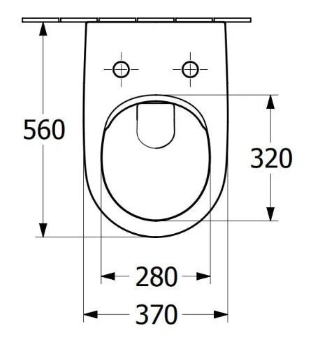 Villeroy & Boch Subway 2.0  toilette suspendue sans rebord 370 x 560 mm - DirectFlush - Almo