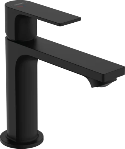 Hansgrohe Rebris E 110 mitigeur lavabo sans vidage - noir mat - démarrage à froid
