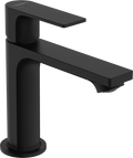 Hansgrohe Rebris E 110 mitigeur lavabo sans vidage - noir mat - démarrage à froid