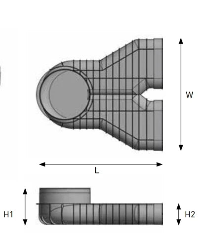 Begetube Profi-air équerre pièce de raccordement DN160 - 2 x ovalduct