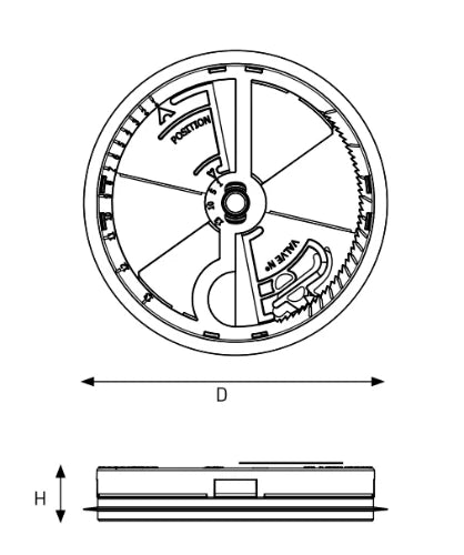 Begetube Profi-air regulateur de débit papillon DN125 pour montage au distributeur