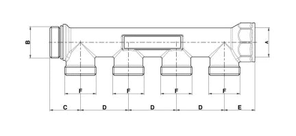 Begetube WP collecteur nickelé 4/4 - 3 x M24