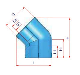 Niron PPR Coude 45° FF 32 x 32 mm