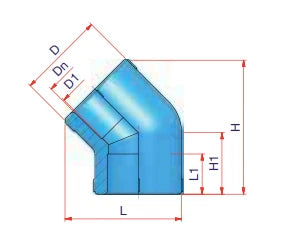 Niron PPR Coude 45° FF 25 x 25 mm