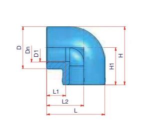 Niron PPR Coude 90° FF 75 x 75 mm