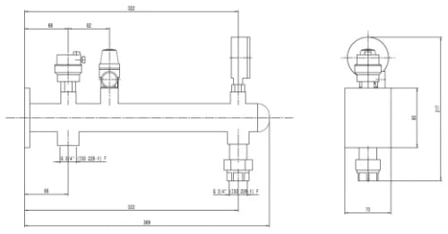 Caleffi 335 console pour vase d'expansion 3/4