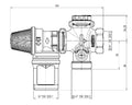 Caleffi 526 groupe de sécurité boiler MF 3/4 x 3/4 - 7 bar - Universel horizontal/vertical