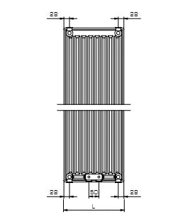Stelrad Vertex CT radiateur H1600xT22xB600 - 2178 Watt (EN442 75/65/20) - Ral 9016 Blanc signalisation