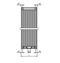 Stelrad Vertex CT radiateur H2000xT21xB600 - 2160 Watt (EN442 75/65/20) - Ral 9016 Blanc signalisation