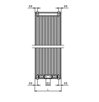 Stelrad Vertex CT radiateur à panneaux H2000xT22xB600 - 2574 Watt (EN442 75/65/20) - Ral 9016 blanc signalisation